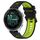 Per Garmin Forerunner 265S Music 18mm Cinturino sportivo in silicone bicolore (nero + verde)