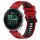 Per Garmin Forerunner 265S Music 18mm Cinturino sportivo in silicone bicolore (rosso + nero) Per Garmin Forerunner 265S Music 18mm Cinturino sportivo in silicone bicolore (rosso + nero)