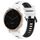 Per Garmin Active S 18mm Cinturino sportivo in silicone bicolore (bianco + nero) Per Garmin Active S 18mm Cinturino sportivo in silicone bicolore (bianco + nero)