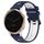 Per Garmin Active S 18mm Cinturino sportivo in silicone bicolore (blu notte + bianco) Per Garmin Active S 18mm Cinturino sportivo in silicone bicolore (blu notte + bianco)