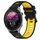 Per Garmin Forerunner 255S 18mm Cinturino sportivo in silicone bicolore (nero + giallo) Per Garmin Forerunner 255S 18mm Cinturino sportivo in silicone bicolore (nero + giallo)