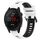 Per Garmin Forerunner 255S Music 18mm Cinturino sportivo in silicone bicolore (bianco + nero) Per Garmin Forerunner 255S Music 18mm Cinturino sportivo in silicone bicolore (bianco + nero)