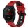 Per Garmin Forerunner 255S Music 18mm Cinturino sportivo in silicone bicolore (rosso + nero) Per Garmin Forerunner 255S Music 18mm Cinturino sportivo in silicone bicolore (rosso + nero)