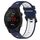 Per Garmin Forerunner 255S Music 18mm Cinturino sportivo in silicone bicolore (blu notte + bianco) Per Garmin Forerunner 255S Music 18mm Cinturino sportivo in silicone bicolore (blu notte + bianco)