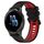 Per Garmin Venu 2S 18mm Cinturino sportivo in silicone bicolore (nero + rosso) Per Garmin Venu 2S 18mm Cinturino sportivo in silicone bicolore (nero + rosso)