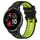Per Garmin Venu 2 Plus 20mm Cinturino sportivo in silicone bicolore (nero + verde) Per Garmin Venu 2 Plus 20mm Cinturino sportivo in silicone bicolore (nero + verde)