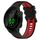 Per Garmin Forerunner 158 20mm Cinturino sportivo in silicone bicolore (nero + rosso)