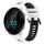 Per Garmin Forerunner 55 20mm Cinturino sportivo in silicone bicolore (bianco + nero) Per Garmin Forerunner 55 20mm Cinturino sportivo in silicone bicolore (bianco + nero)