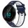 Per Garmin Forerunner 55 20mm Cinturino sportivo in silicone bicolore (blu notte + bianco) Per Garmin Forerunner 55 20mm Cinturino sportivo in silicone bicolore (blu notte + bianco)