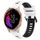 Per Garmin Venu 20mm Cinturino sportivo in silicone bicolore (bianco + nero) Per Garmin Venu 20mm Cinturino sportivo in silicone bicolore (bianco + nero)