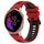 Per Garmin Venu 20mm Cinturino sportivo in silicone bicolore (rosso + nero)