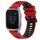 Per Garmin Venu SQ 20mm Cinturino sportivo in silicone bicolore (rosso + nero) Per Garmin Venu SQ 20mm Cinturino sportivo in silicone bicolore (rosso + nero)