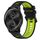 Per Garmin VivoMove Style 20mm Cinturino sportivo in silicone bicolore (nero + verde) Per Garmin VivoMove Style 20mm Cinturino sportivo in silicone bicolore (nero + verde)