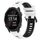 Per Garmin Forerunner 245 Music 20mm Cinturino sportivo in silicone bicolore (bianco + nero) Per Garmin Forerunner 245 Music 20mm Cinturino sportivo in silicone bicolore (bianco + nero)