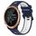 Per Garmin Forerunner 645 Music 20mm Cinturino sportivo in silicone bicolore (blu notte + bianco) Per Garmin Forerunner 645 Music 20mm Cinturino sportivo in silicone bicolore (blu notte + bianco)