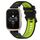 Per Garmin Forerunner Sq2 20mm Cinturino sportivo in silicone bicolore (nero + verde) Per Garmin Forerunner Sq2 20mm Cinturino sportivo in silicone bicolore (nero + verde)
