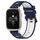 Per Garmin Forerunner Sq2 Music 20mm Cinturino sportivo in silicone bicolore (blu notte + bianco) Per Garmin Forerunner Sq2 Music 20mm Cinturino sportivo in silicone bicolore (blu notte + bianco)