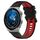 Per Huawei Watch GT3 Pro 43mm 20mm Cinturino sportivo in silicone bicolore (nero + rosso)