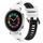 Per Huawei Watch GT2 42mm 20mm Cinturino sportivo in silicone bicolore (bianco + nero)