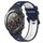 Per Huawei Watch 2 Cinturino sportivo in silicone bicolore da 20 mm (blu notte + bianco)