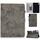 Per Lenovo Tab M9 Custodia protettiva per tablet in PU con trama in tessuto stile marmo (grigio)