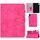 Per Lenovo Tab M9 Custodia protettiva per tablet in PU con trama in tessuto stile marmo (rosa rossa) Per Lenovo Tab M9 Custodia protettiva per tablet in PU con trama in tessuto stile marmo (rosa rossa)