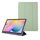 Per Samsung Galaxy Tab S6 Lite Custodia per tablet in pelle a 3 pieghe tinta unita (verde Matcha) Per Samsung Galaxy Tab S6 Lite Custodia per tablet in pelle a 3 pieghe tinta unita (verde Matcha)