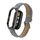 Custodia in metallo integrata per Xiaomi Mi Band 8 + cinturino in pelle con texture Litchi (grigio) Custodia in metallo integrata per Xiaomi Mi Band 8 + cinturino in pelle con texture Litchi (grigio)