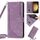 Per Samsung Galaxy S22+ 5G Custodia in pelle con motivo a strisce Skin Feel con cordino (viola) Per Samsung Galaxy S22+ 5G Custodia in pelle con motivo a strisce Skin Feel con cordino (viola)