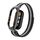 Custodia in metallo integrata per Xiaomi Mi Band 8 + cinturino magnetico milanese (nero + argento) Custodia in metallo integrata per Xiaomi Mi Band 8 + cinturino magnetico milanese (nero + argento)
