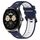 Per Huawei Watch Buds 22mm Cinturino sportivo in silicone bicolore (blu notte + bianco)