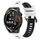 Per Huawei Watch GT Runner 22mm Cinturino sportivo in silicone bicolore (bianco + nero) Per Huawei Watch GT Runner 22mm Cinturino sportivo in silicone bicolore (bianco + nero)