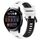 Per Huawei Watch 3 22mm Cinturino sportivo in silicone bicolore (bianco + nero)
