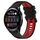 Per Huawei Watch 3 22mm Cinturino sportivo in silicone bicolore (nero + rosso)