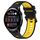 Per Huawei Watch 3 22mm Cinturino sportivo in silicone bicolore (nero + giallo) Per Huawei Watch 3 22mm Cinturino sportivo in silicone bicolore (nero + giallo)