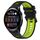 Per Huawei Watch 3 22mm Cinturino sportivo in silicone bicolore (nero + verde) Per Huawei Watch 3 22mm Cinturino sportivo in silicone bicolore (nero + verde)
