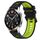 Per Huawei GT2 46mm 22mm Cinturino sportivo in silicone bicolore (nero + verde) Per Huawei GT2 46mm 22mm Cinturino sportivo in silicone bicolore (nero + verde)