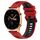 For Honor Watch GS 3 22mm Cinturino sportivo in silicone bicolore (rosso + nero) For Honor Watch GS 3 22mm Cinturino sportivo in silicone bicolore (rosso + nero)