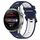 Per Huawei Watch 3 Pro Nuovo cinturino sportivo in silicone bicolore da 22 mm (blu notte + bianco) Per Huawei Watch 3 Pro Nuovo cinturino sportivo in silicone bicolore da 22 mm (blu notte + bianco)