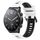 Per Xiaomi MI Watch S1 22mm Cinturino sportivo in silicone bicolore (bianco + nero) Per Xiaomi MI Watch S1 22mm Cinturino sportivo in silicone bicolore (bianco + nero)