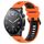Per Xiaomi MI Watch S1 22mm Cinturino sportivo in silicone bicolore (arancione + nero) Per Xiaomi MI Watch S1 22mm Cinturino sportivo in silicone bicolore (arancione + nero)