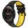 Per Xiaomi MI Watch S1 Pro 22mm Cinturino sportivo in silicone bicolore (nero + giallo) Per Xiaomi MI Watch S1 Pro 22mm Cinturino sportivo in silicone bicolore (nero + giallo)