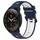 Per Xiaomi MI Watch S1 Pro 22mm Cinturino sportivo in silicone bicolore (blu notte + bianco)