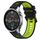Per Xiaomi MI Watch Color 22mm Cinturino sportivo in silicone bicolore (nero + verde)