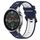 Per Xiaomi MI Watch Color 22mm Cinturino sportivo in silicone bicolore (blu notte + bianco) Per Xiaomi MI Watch Color 22mm Cinturino sportivo in silicone bicolore (blu notte + bianco)