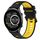 Per Xiaomi Haylou RT2 LS10 22mm Cinturino sportivo in silicone bicolore (nero + giallo) Per Xiaomi Haylou RT2 LS10 22mm Cinturino sportivo in silicone bicolore (nero + giallo)