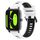 Per Xiaomi Haylou RS4 LS12 22mm Cinturino sportivo in silicone bicolore (bianco + nero) Per Xiaomi Haylou RS4 LS12 22mm Cinturino sportivo in silicone bicolore (bianco + nero)