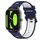Per Xiaomi Haylou RS4 LS12 22mm Cinturino sportivo in silicone bicolore (blu notte + bianco) Per Xiaomi Haylou RS4 LS12 22mm Cinturino sportivo in silicone bicolore (blu notte + bianco)