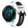 Per Garmin Forerunner 265 22mm Cinturino sportivo in silicone bicolore (bianco + nero) Per Garmin Forerunner 265 22mm Cinturino sportivo in silicone bicolore (bianco + nero)
