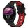 Per Garmin Forerunner 255 22mm Cinturino sportivo in silicone bicolore (nero + rosso) Per Garmin Forerunner 255 22mm Cinturino sportivo in silicone bicolore (nero + rosso)
